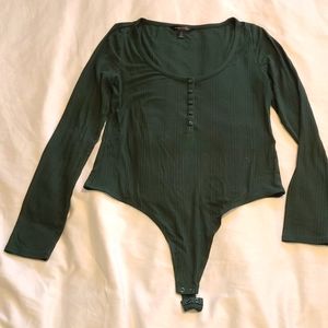 2 for $25  Banana Republic soft jersey type bodysuit in forest green